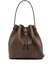 Etro Medium Saturno Bucket Bag In 褐色