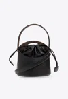 Etro Saturno Medium Drawstring Bucket Bag In Black