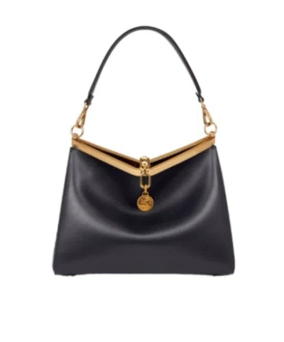 ETRO ETRO LOG CHARM MEDIUM VELA SHOULDER BAG