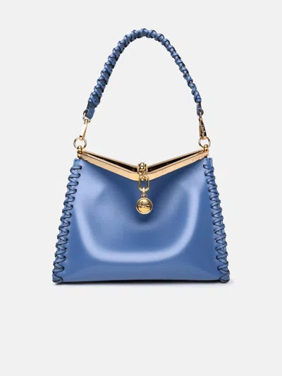 Etro Medium 'vela' Blue Leather Bag