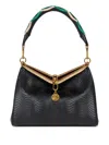 Etro Medium Vela Shoulder Bag In Black