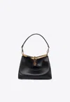Etro Medium Vela Leather Shoulder Bag In Black