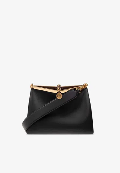 Etro Medium Vela Shoulder Bag In Black