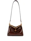 Etro Medium Vela Shoulder Bag In Braun