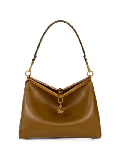 Etro Medium Vela Shoulder Bag In Brown