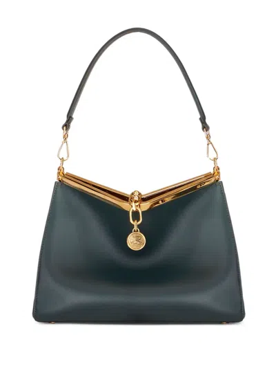 Etro Medium Vela Shoulder Bag In Green