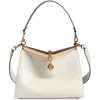 Etro Shoulder Bag Vela S Leather In White