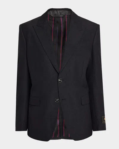 Etro Men & Apos;s Milano Paisley Peak-lapel Sport Coat In Blue