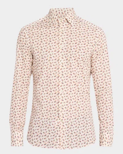 Etro Men & Apos;s Paisley-print Cotton Sport Shirt In Multi
