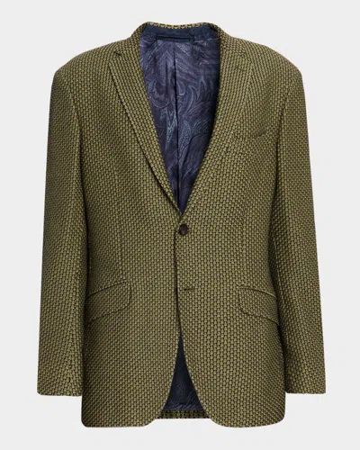 ETRO MEN'S BASIC TEXTURED BLAZER