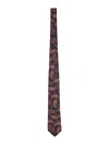 Etro Slim Paisley Tie Traditional Length Design In Blue