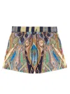 Etro Vibrant Paisley Pattern Boxer Swimsuit In Multi
