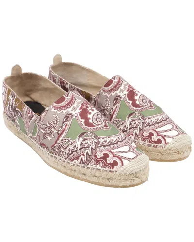 Pre-owned Etro Men's Canvas Espadrille Flat (authentic Pre-loved) In Multi