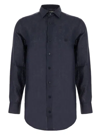 Etro Men's Classic 100% Cotton Shirt In Blue