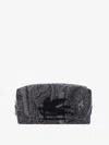 Etro Beauty Case In Cotton Blend With Paisley Jacquard In Black