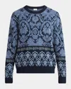 Etro Crew Neck Sweater Intricate Pattern