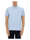Etro Paisley Jacquard Polo Shirt In Blue