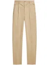 Etro Carrot Leg Trousers W Zipped Pockets