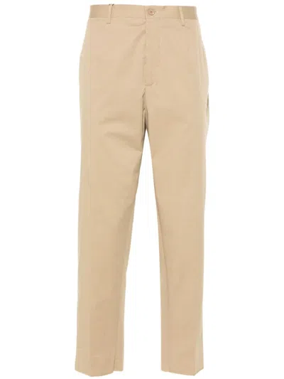 Etro Men Cotton Trousers In Brown