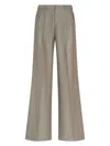 Etro Men Army Green Stretch Wool Palazzo Pant In Green