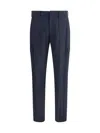 Etro Men Flannel Cargo Pants In Blue