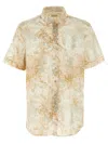 Etro Intricate Floral Print Cotton Shirt In Neutral