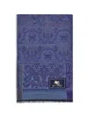 Etro Men Jacquard Wool And Silk Scarf In Blue