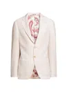 Etro Herringbone-pattern Blazer In Neutral