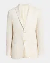 Etro Patterned Blazer With Pockets And Lapel In Ecru 5