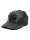 Etro Logo-embroidered Jacquard Cap In Black