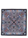 Etro Paisley-pattern Silk Scarf In Blue