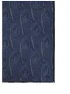 Etro Fringed Paisley Scarves Collection In Blue