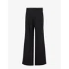 Etro Mens N0000 Wide-leg Relaxed-fit Stretch-wool Trousers