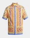 Etro Geometric-patterned Short-sleeve Shirt