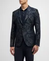 Etro Men's Paisley Jacquard Evening Jacket In Bicolour