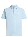 Etro Paisley Jacquard Polo Shirt In Blue