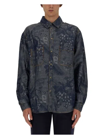 ETRO MEN'S PAISLEY PATTERN SHIRT