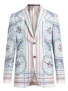 Etro Blazer Mit Paisleymuster Und Streifen