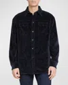 ETRO MEN'S PAISLEY VELVET OVERSHIRT