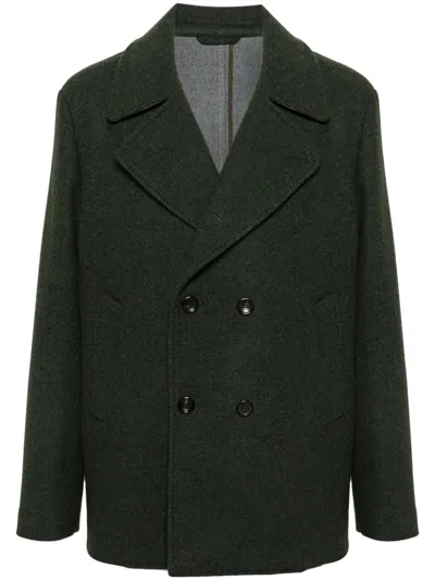 ETRO MEN'S PEACOAT W/WELT POCKETS AND SLEEVE'S