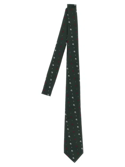 Etro Men 'pegaso' Tie In Black
