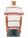 Etro Polo Shirt With Pegasus Embroidery In Ivory