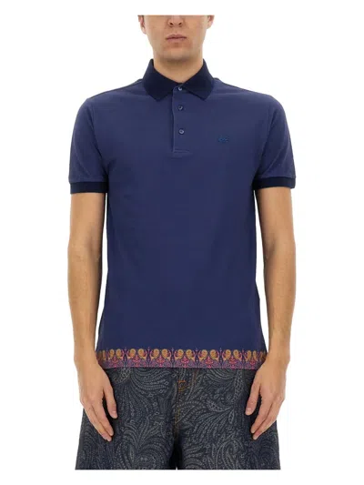 ETRO MEN'S POLO SHIRT WITH PRINT