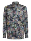 Etro Floral Print Long Sleeve Button-down Shirt In Multi
