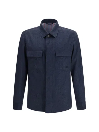 ETRO ETRO MEN PURE WOOL SHACKET