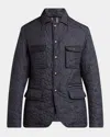 Etro Quilted Jacket With Pockets In Black
