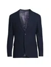 Etro Men's Roma Cotton Jacket In Blue