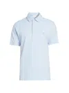 Etro Men's Solid Basic Polo Shirt In Blue