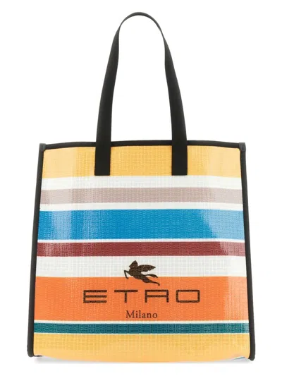 Etro Men's Spice Glass Shopper Bag | Size Uni | 1n805 In Multicolour