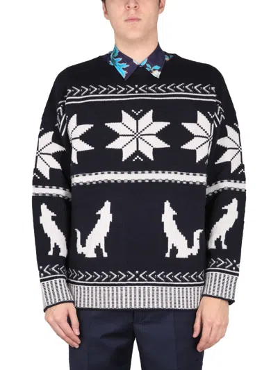 Etro Men Sweater In Blue